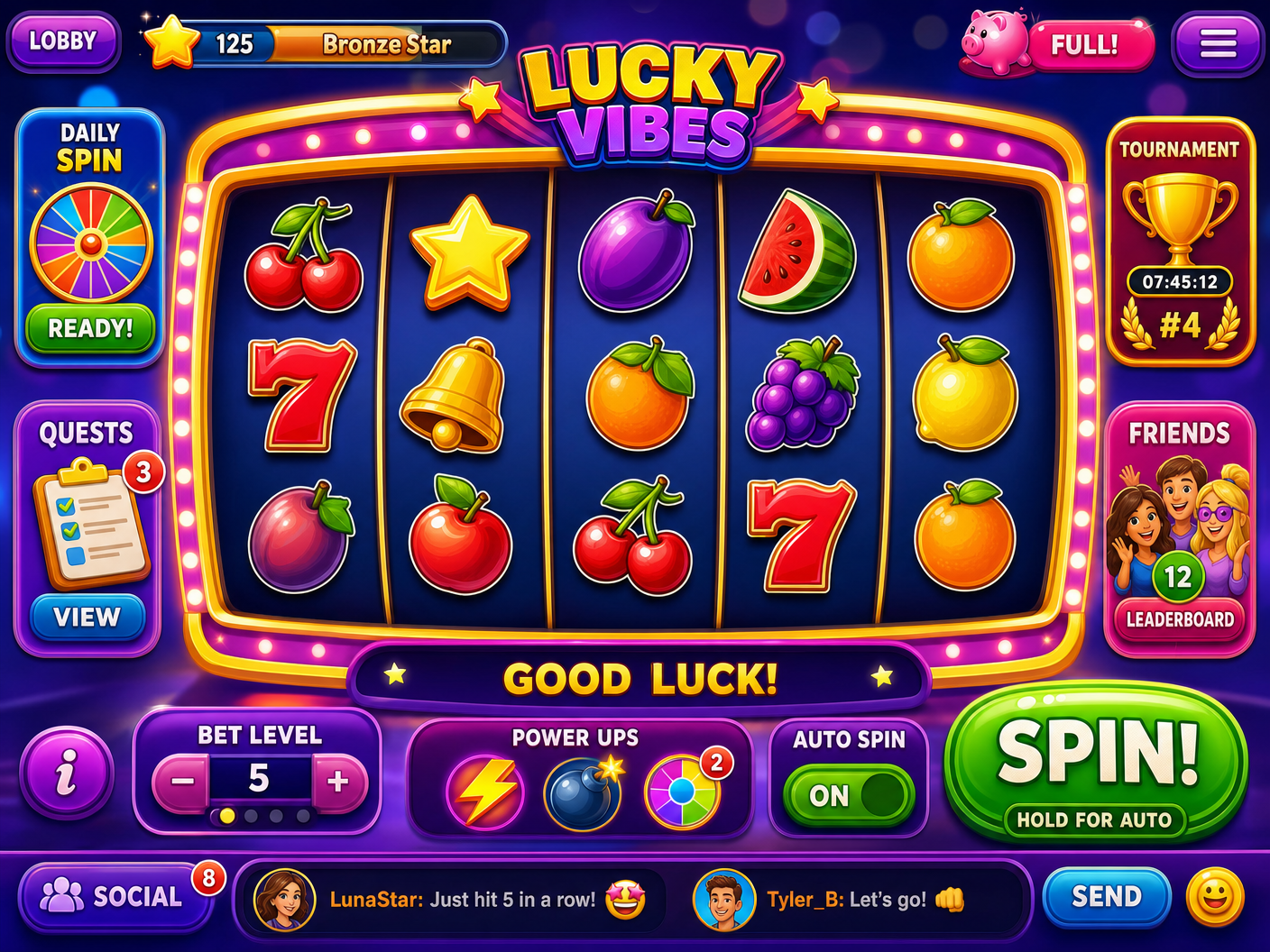 Fruit Slot Machine social game